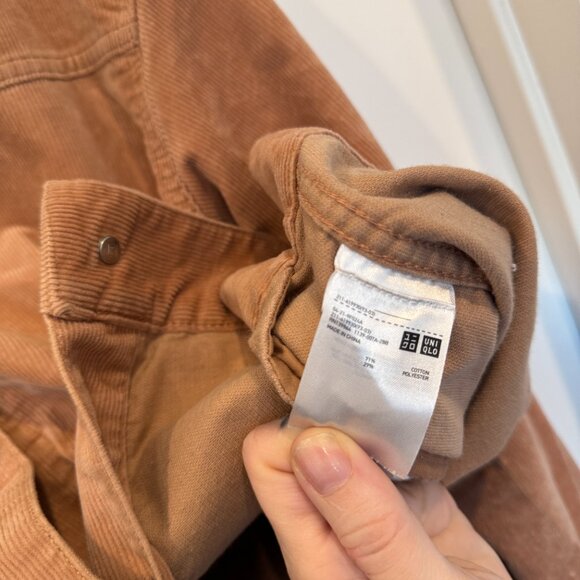 Uniqlo Corduroy Chore Jacket Camel Tan Women’s XL - Picture 6 of 6